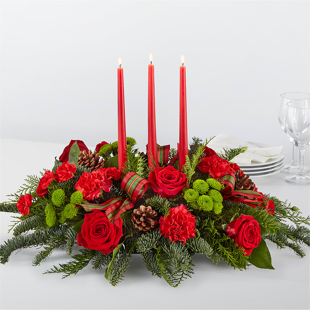 By the Candlelight Centerpiece – Flowers By Roger Inc, Middletown OH