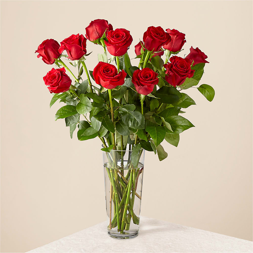 Long Stem Red Rose Bouquet – Flowers By Roger Inc, Middletown OH