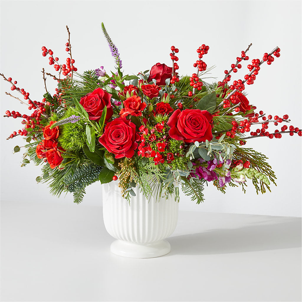 Big Red Bow Bouquet – Flowers By Roger Inc, Middletown OH