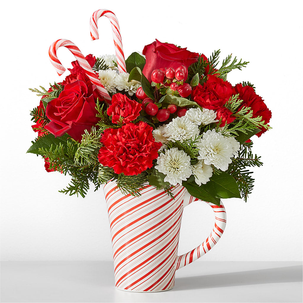 Peppermint Swirl Mug – Flowers By Roger Inc, Middletown OH