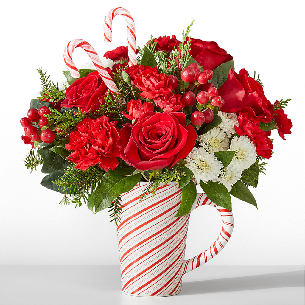 Peppermint Swirl Mug – Flowers By Roger Inc, Middletown OH