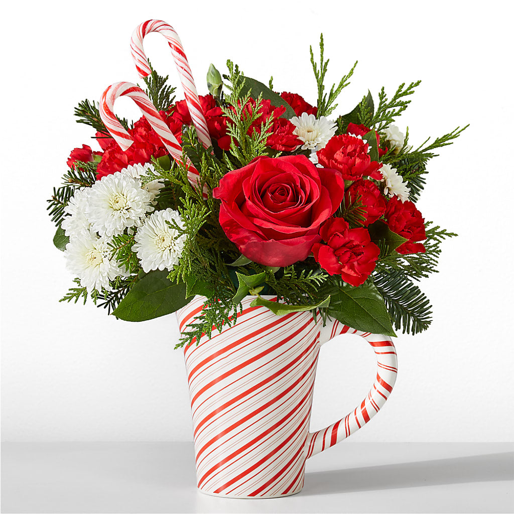 Peppermint Swirl Mug – Flowers By Roger Inc, Middletown OH