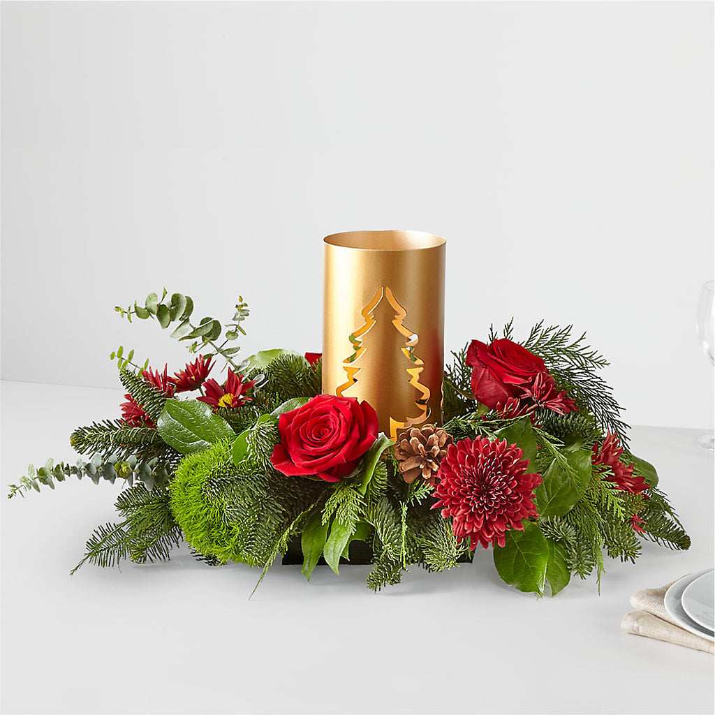 Toast the Season Centerpiece – Flowers By Roger Inc, Middletown OH