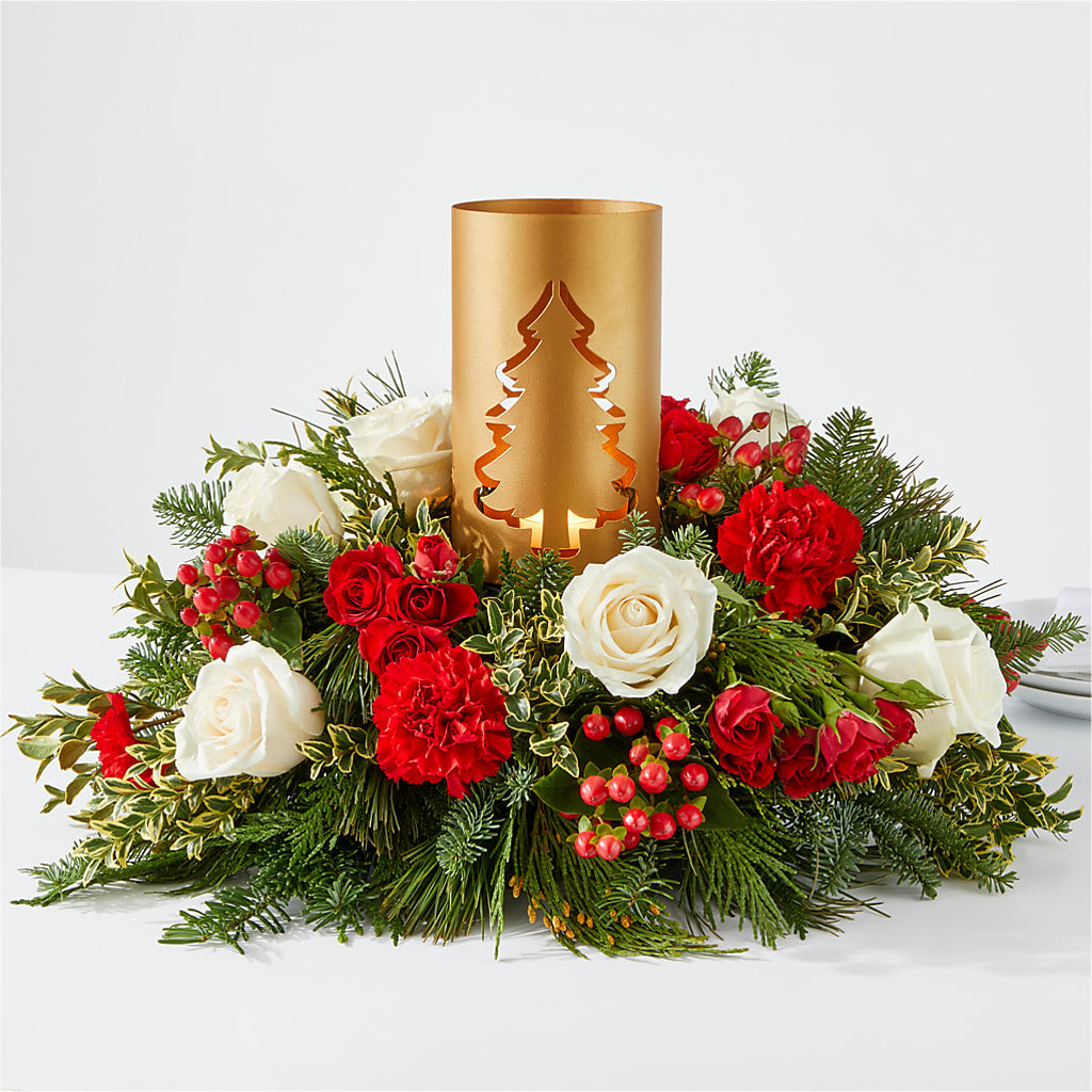December Dreams Centerpiece – Flowers By Roger Inc, Middletown OH