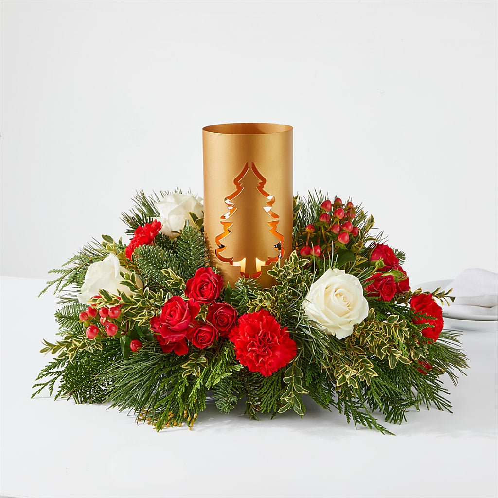 December Dreams Centerpiece – Flowers By Roger Inc, Middletown OH