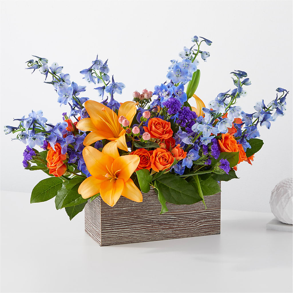 Radiant Citrus Box Bouquet – Flowers By Roger Inc, Middletown OH
