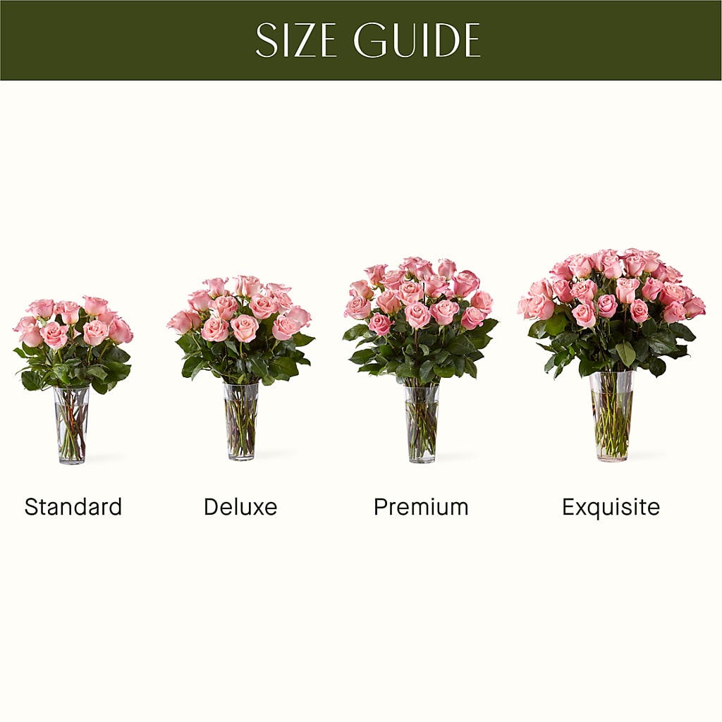 Long Stem Pink Rose Bouquet – Flowers By Roger Inc, Middletown OH