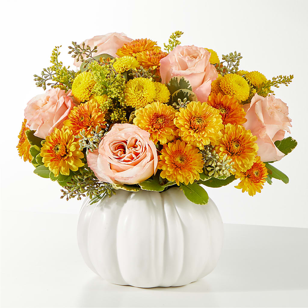 Peachy Pumpkin – Flowers By Roger Inc, Middletown OH