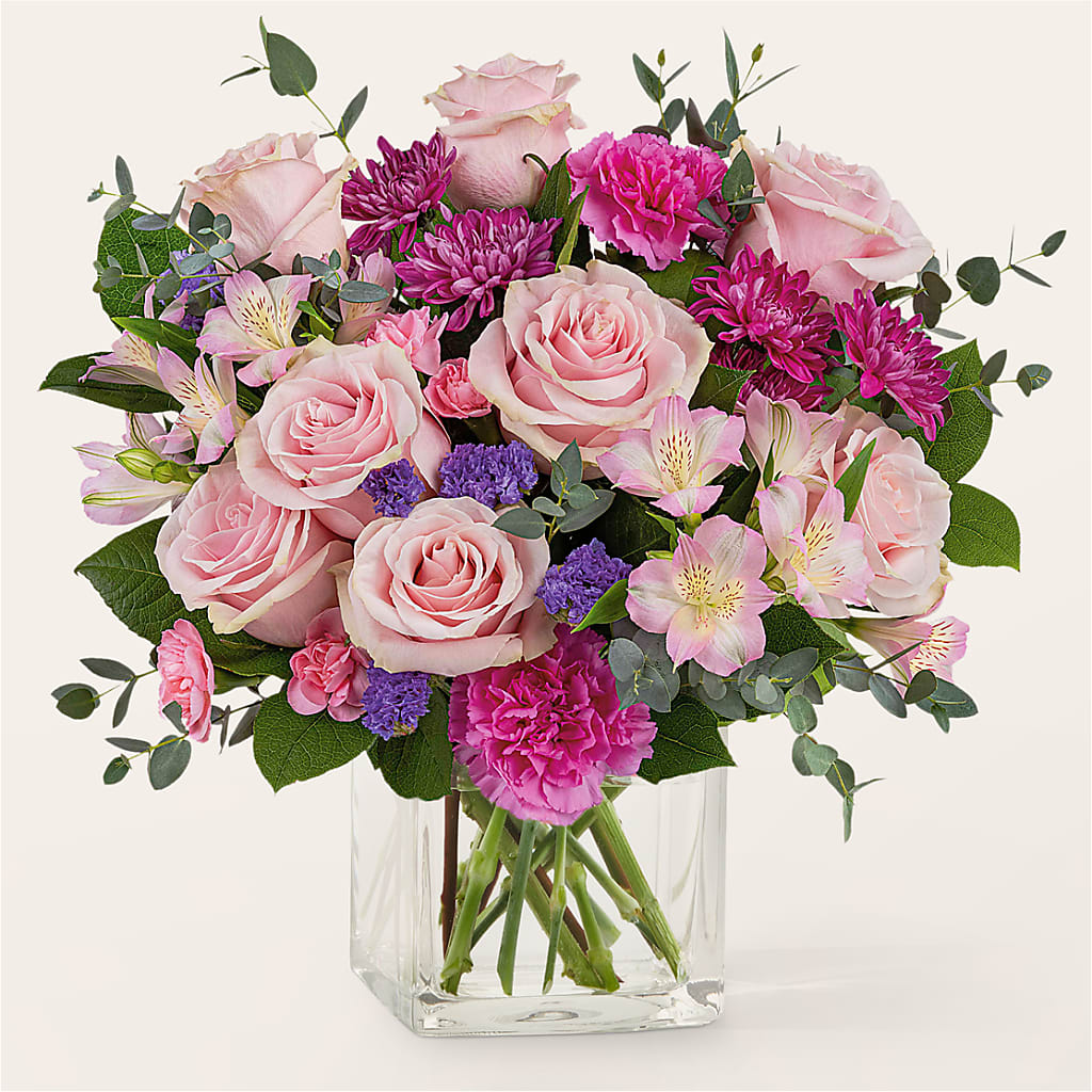 Rosy Radiance Bouquet – Flowers By Roger Inc, Middletown OH