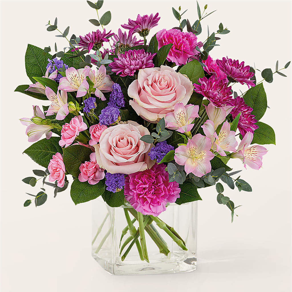 Rosy Radiance Bouquet – Flowers By Roger Inc, Middletown OH