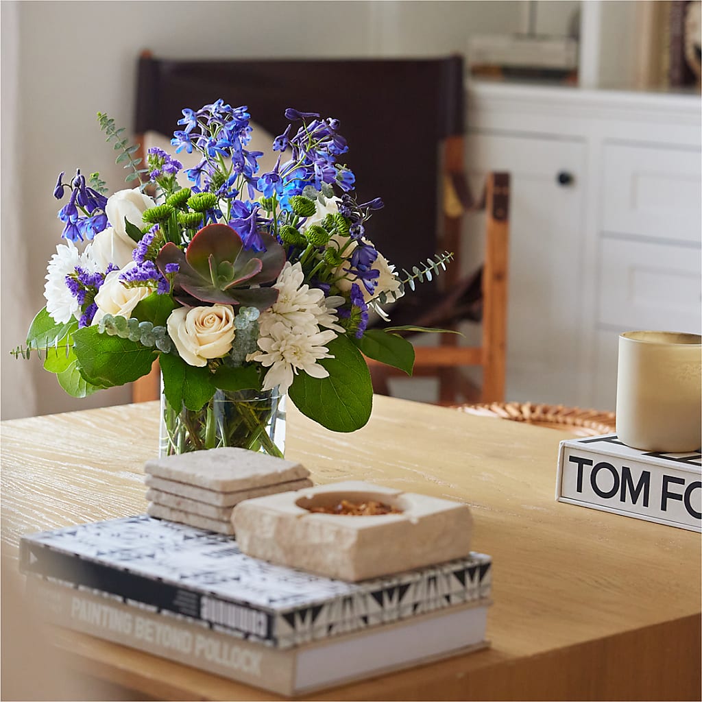 Cerulean Waves Bouquet – Flowers By Roger Inc, Middletown OH
