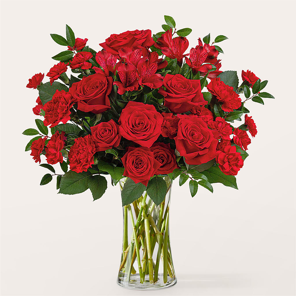 Brilliant Ruby Bouquet – Flowers By Roger Inc, Middletown OH