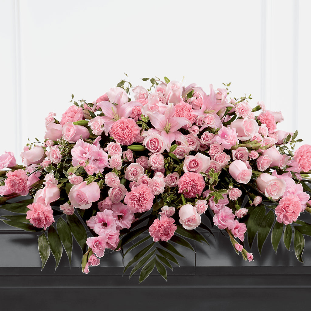 Garden of Comfort Casket Spray (Standard) – Flowers By Roger Inc, Middletown OH