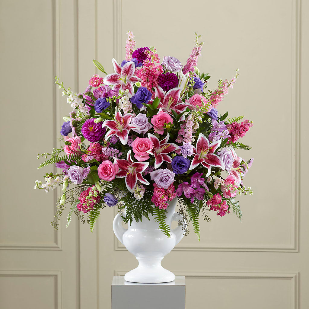 Peaceful Tribute Arrangement – Flowers By Roger Inc, Middletown OH