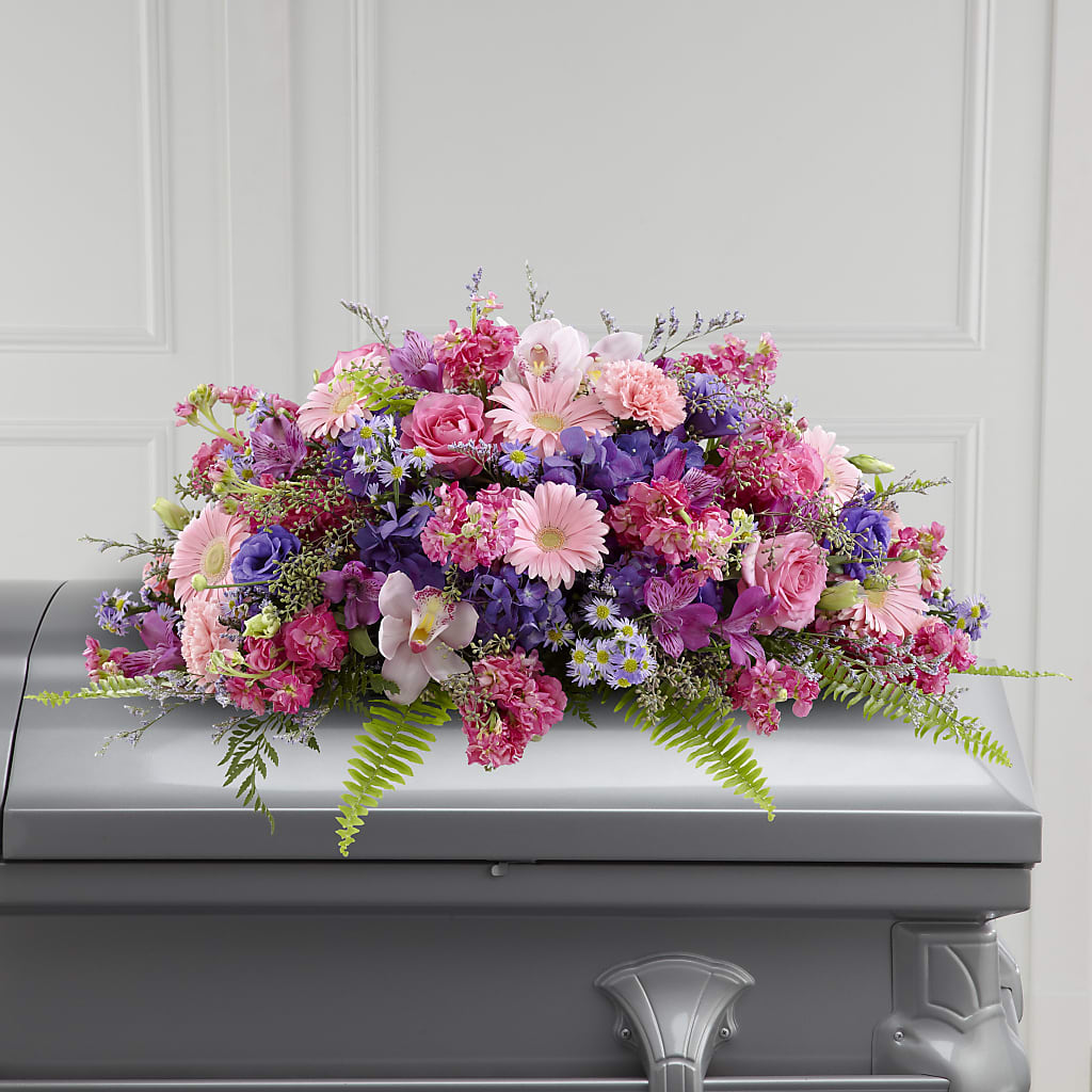 Glorious Garden Casket Spray – Flowers By Roger Inc, Middletown OH
