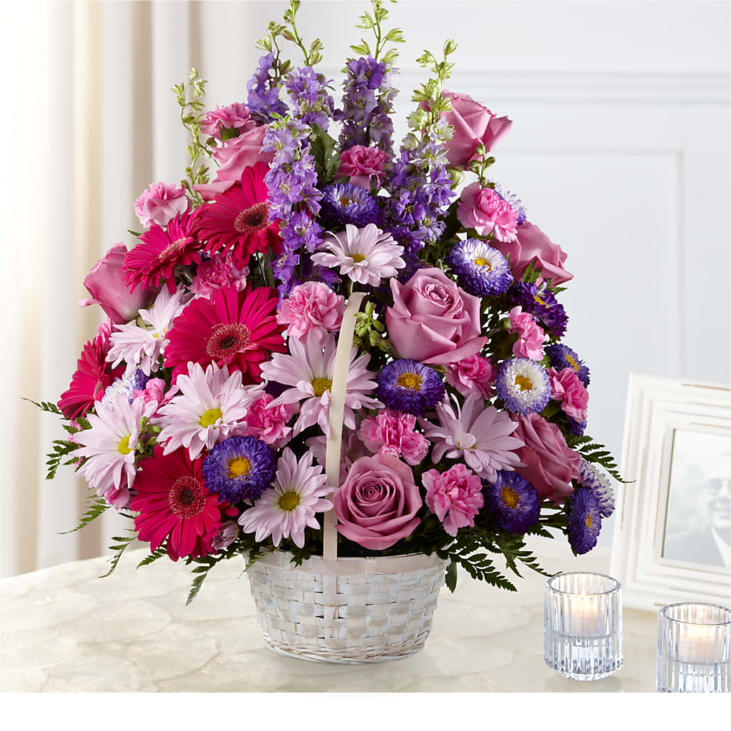 Pastel Peace Basket – Flowers By Roger Inc, Middletown OH
