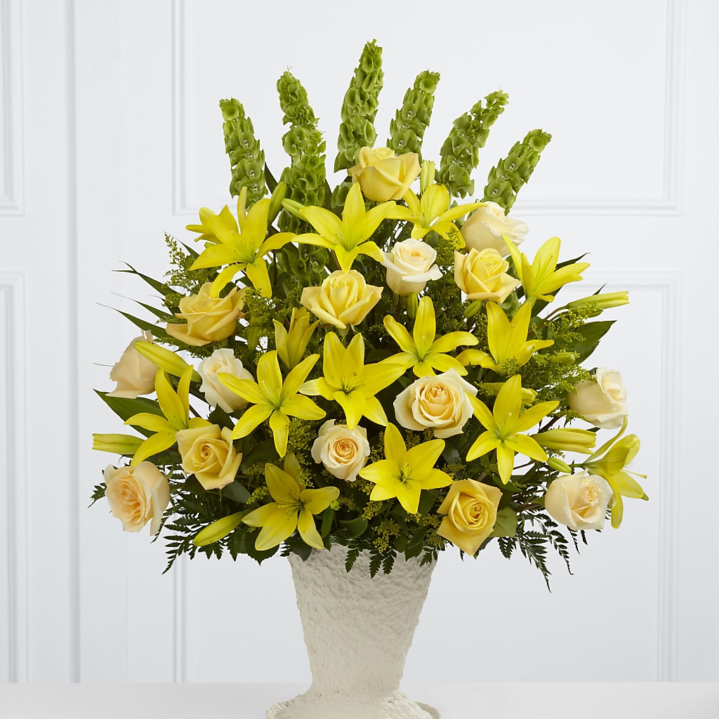 Golden Memories Arrangement – Flowers By Roger Inc, Middletown OH