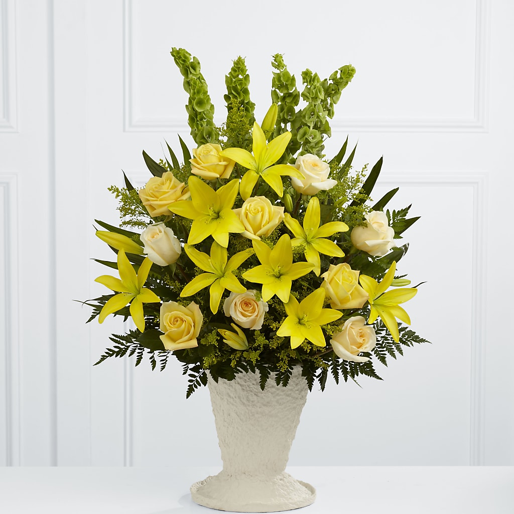Golden Memories Arrangement – Flowers By Roger Inc, Middletown OH