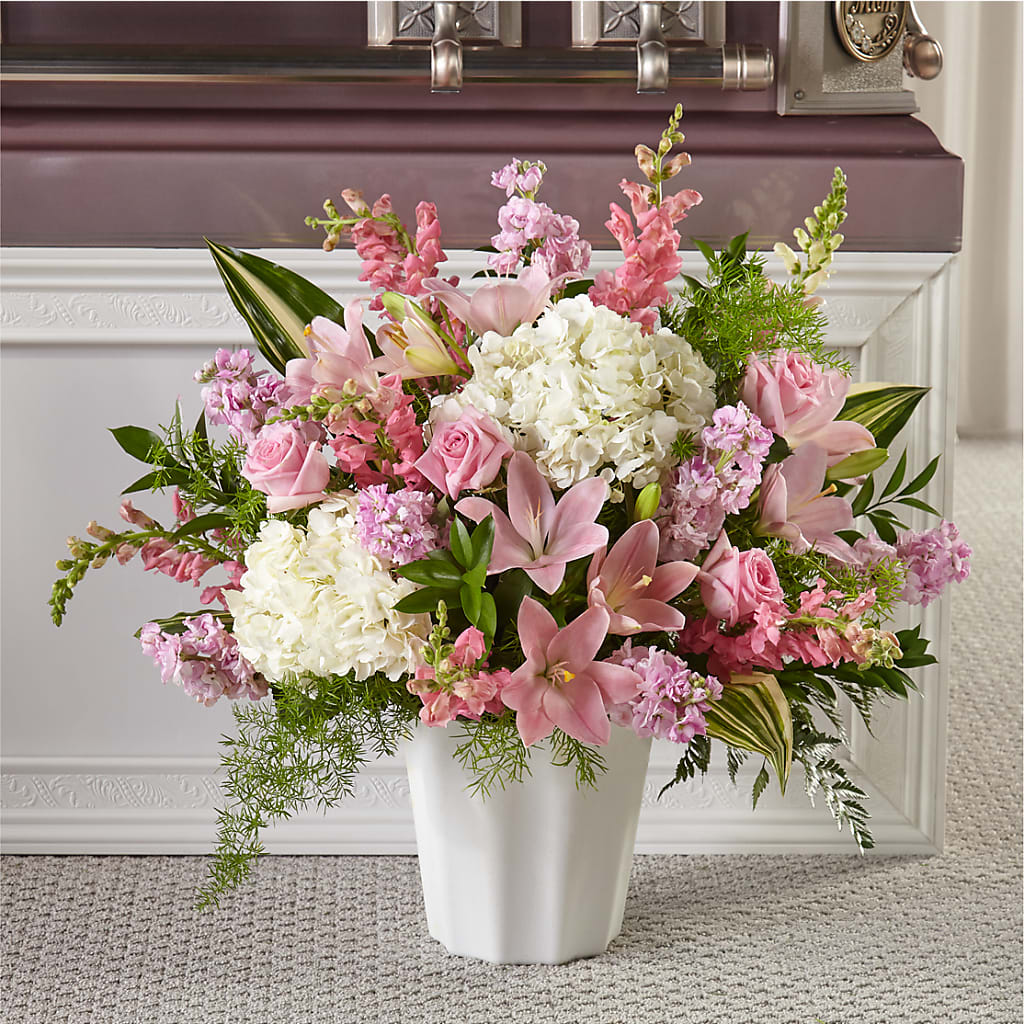 Simply Serene Floor Basket – Flowers By Roger Inc, Middletown OH