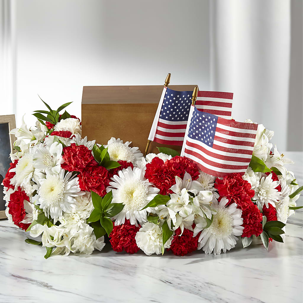 Spirit of Patriotism Cremation Adornment – Flowers By Roger Inc, Middletown OH