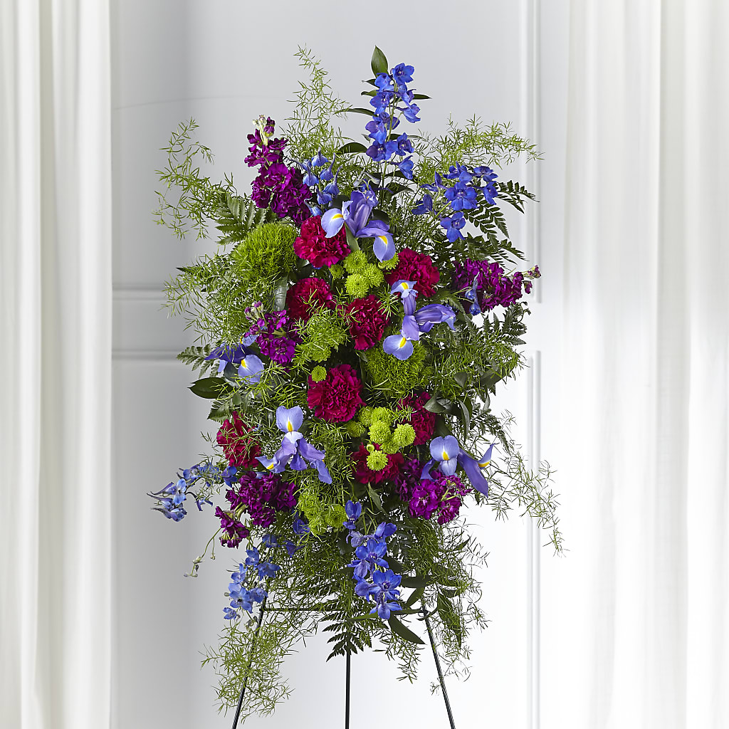 Heavenly Skies Standing Spray – Flowers By Roger Inc, Middletown OH