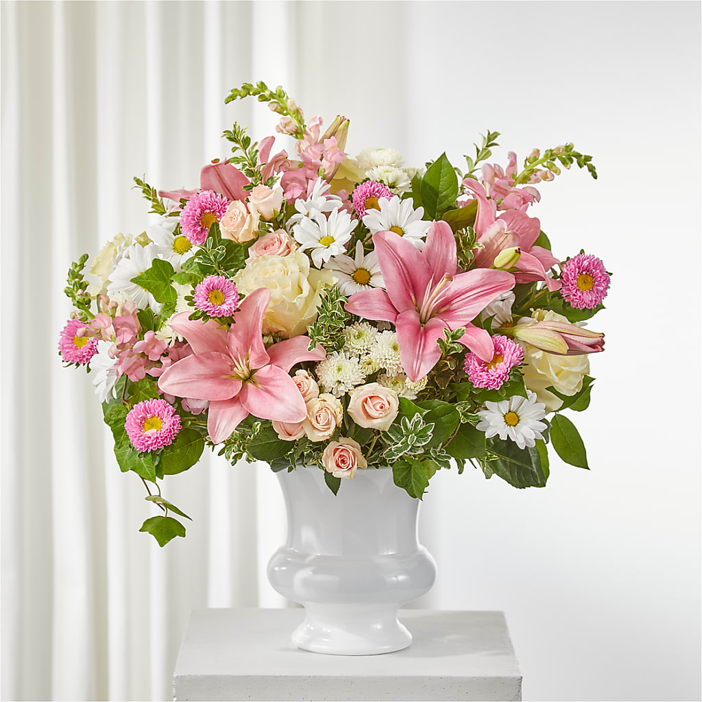 Empathetic Blooms Urn Arrangement – Flowers By Roger Inc, Middletown OH