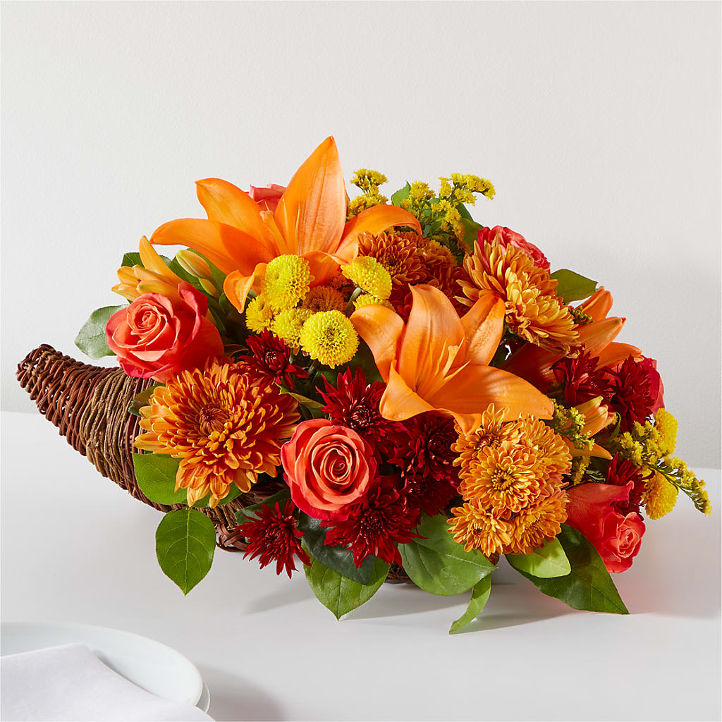 Bouquet of Blessings Cornucopia – Flowers By Roger Inc, Middletown OH