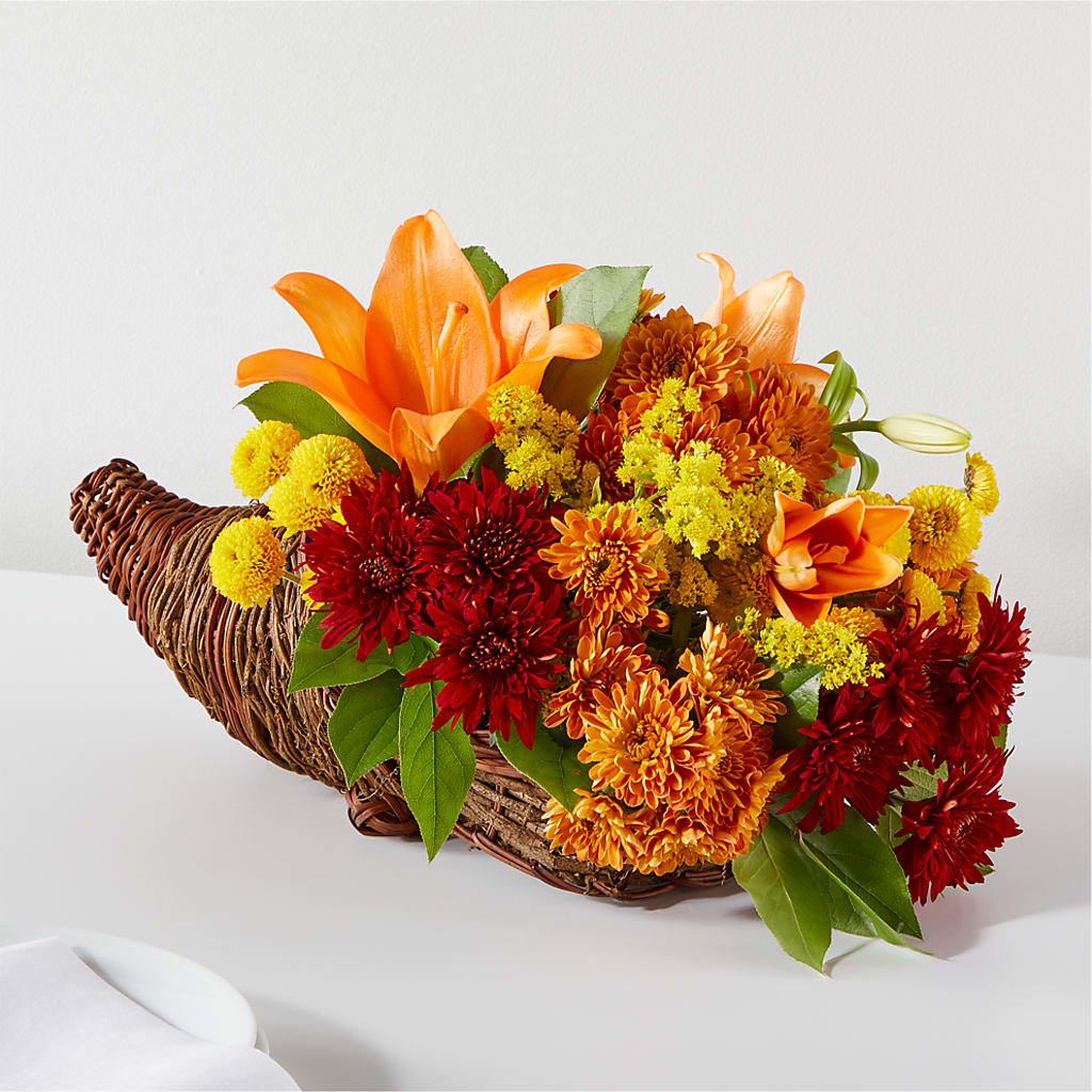 Bouquet of Blessings Cornucopia – Flowers By Roger Inc, Middletown OH