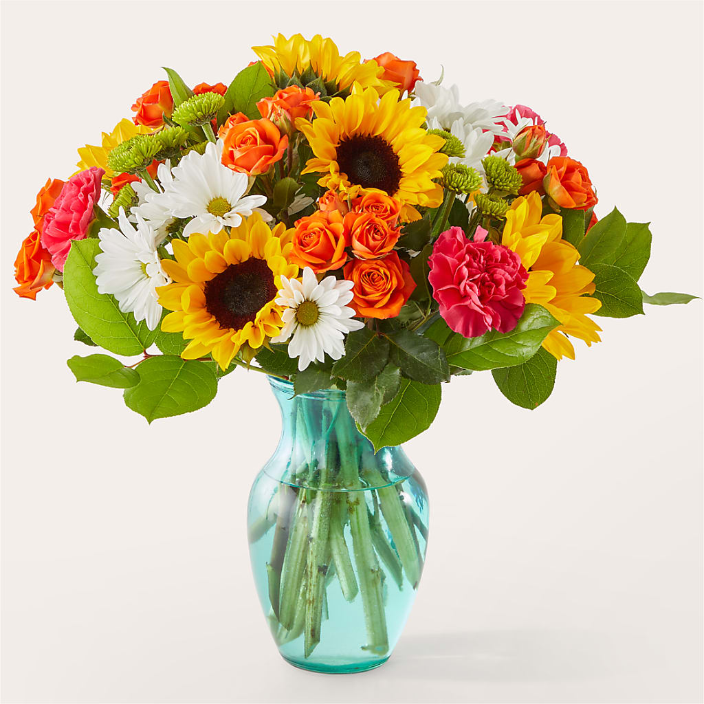 Sun-drenched Blooms Bouquet – Flowers By Roger Inc, Middletown OH