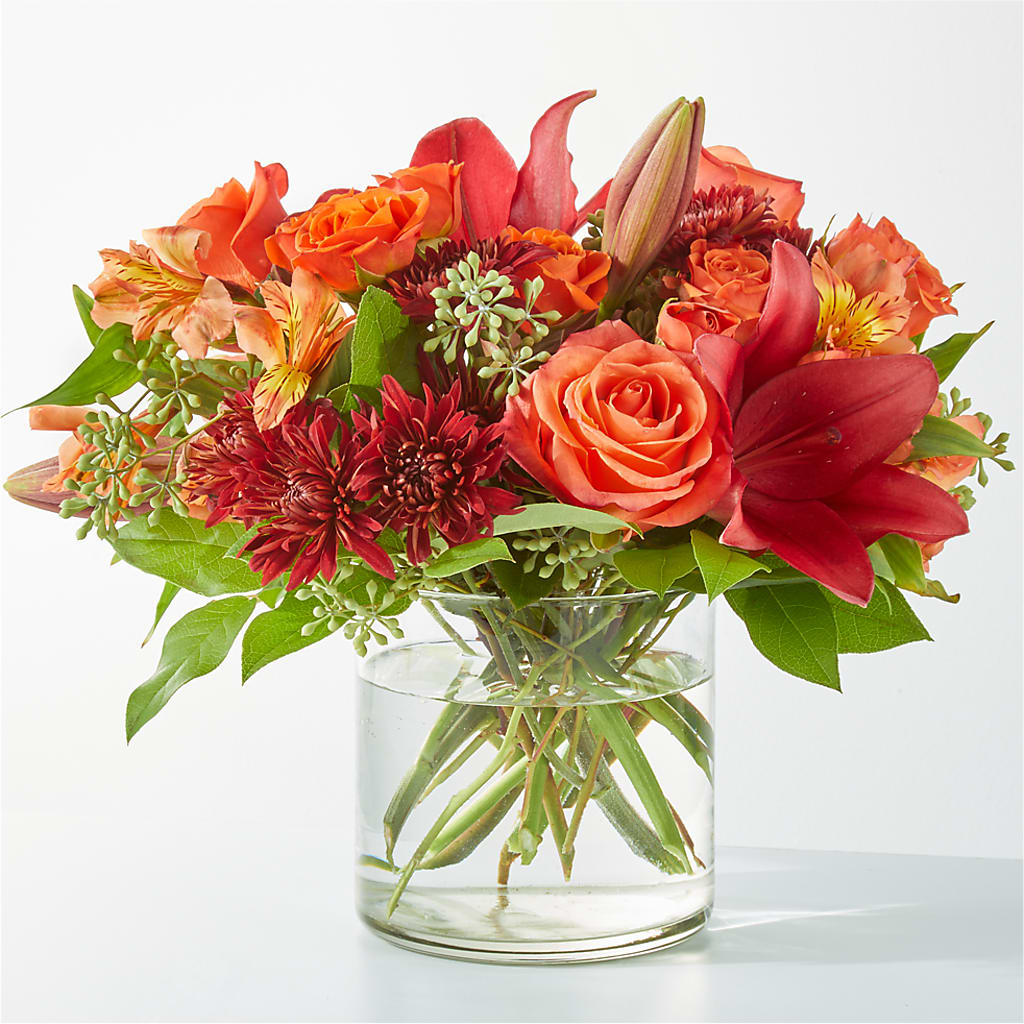 Crimson Leaves Bouquet – Flowers By Roger Inc, Middletown OH