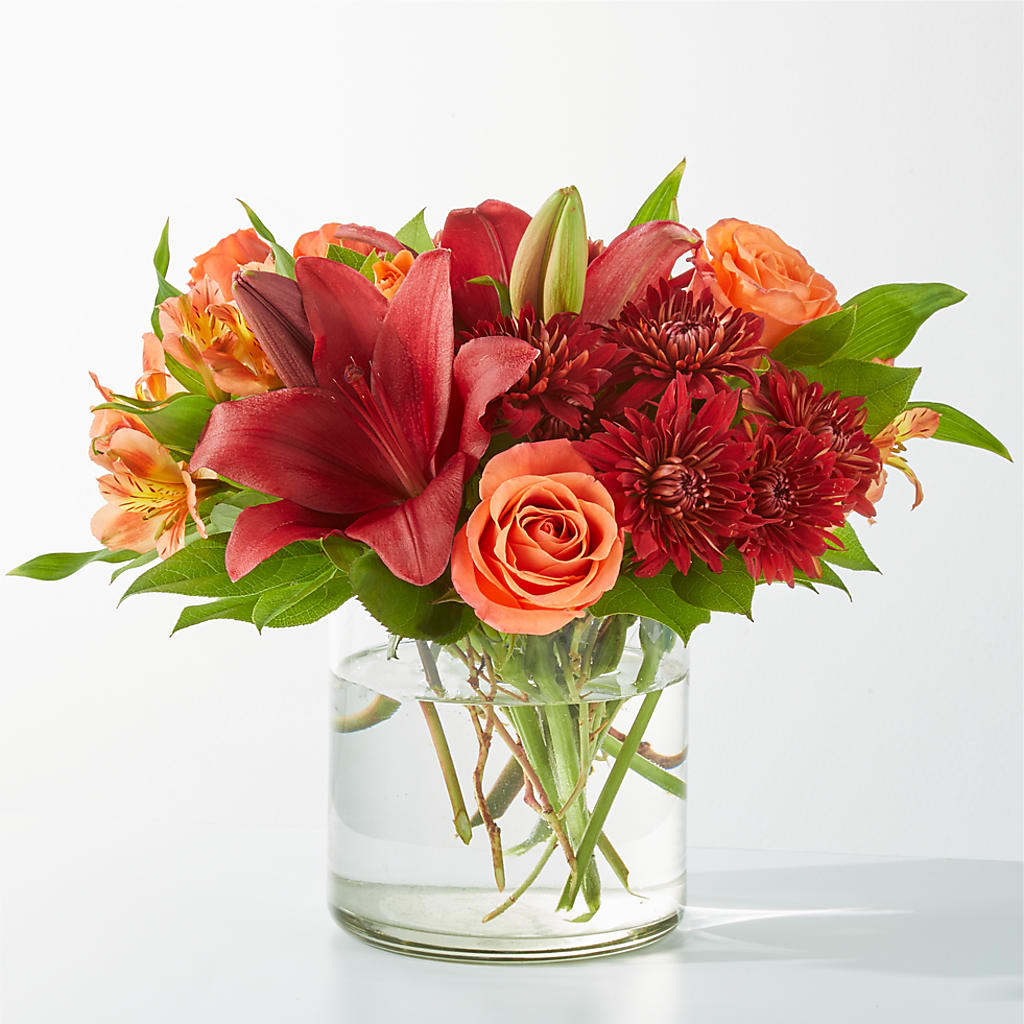 Crimson Leaves Bouquet – Flowers By Roger Inc, Middletown OH