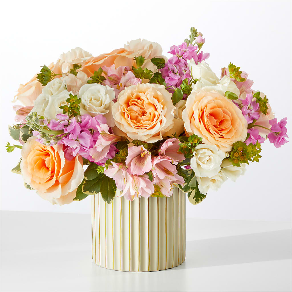 Paradise Bouquet with Ivory Vase – Flowers By Roger Inc, Middletown OH