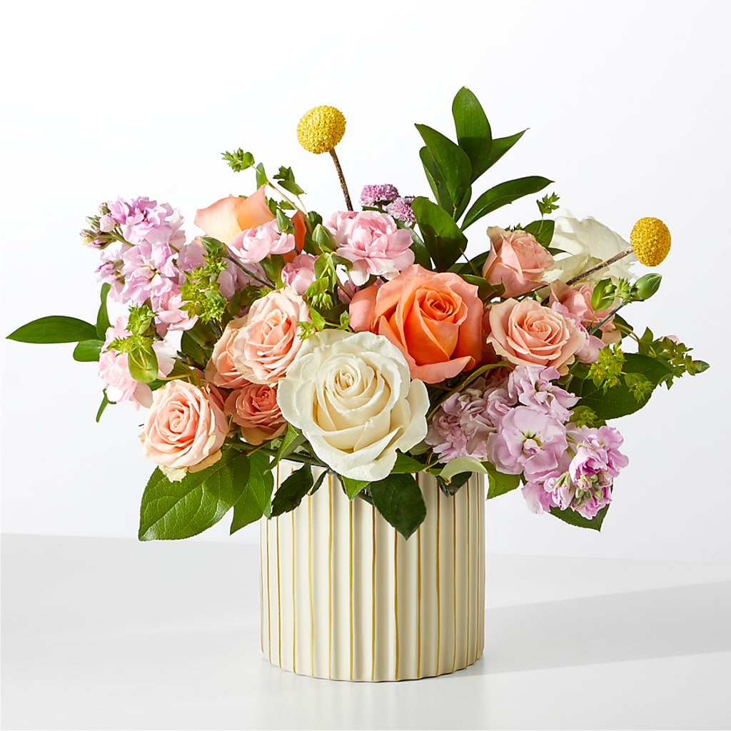 French Market Bouquet with Ivory Vase – Flowers By Roger Inc, Middletown OH