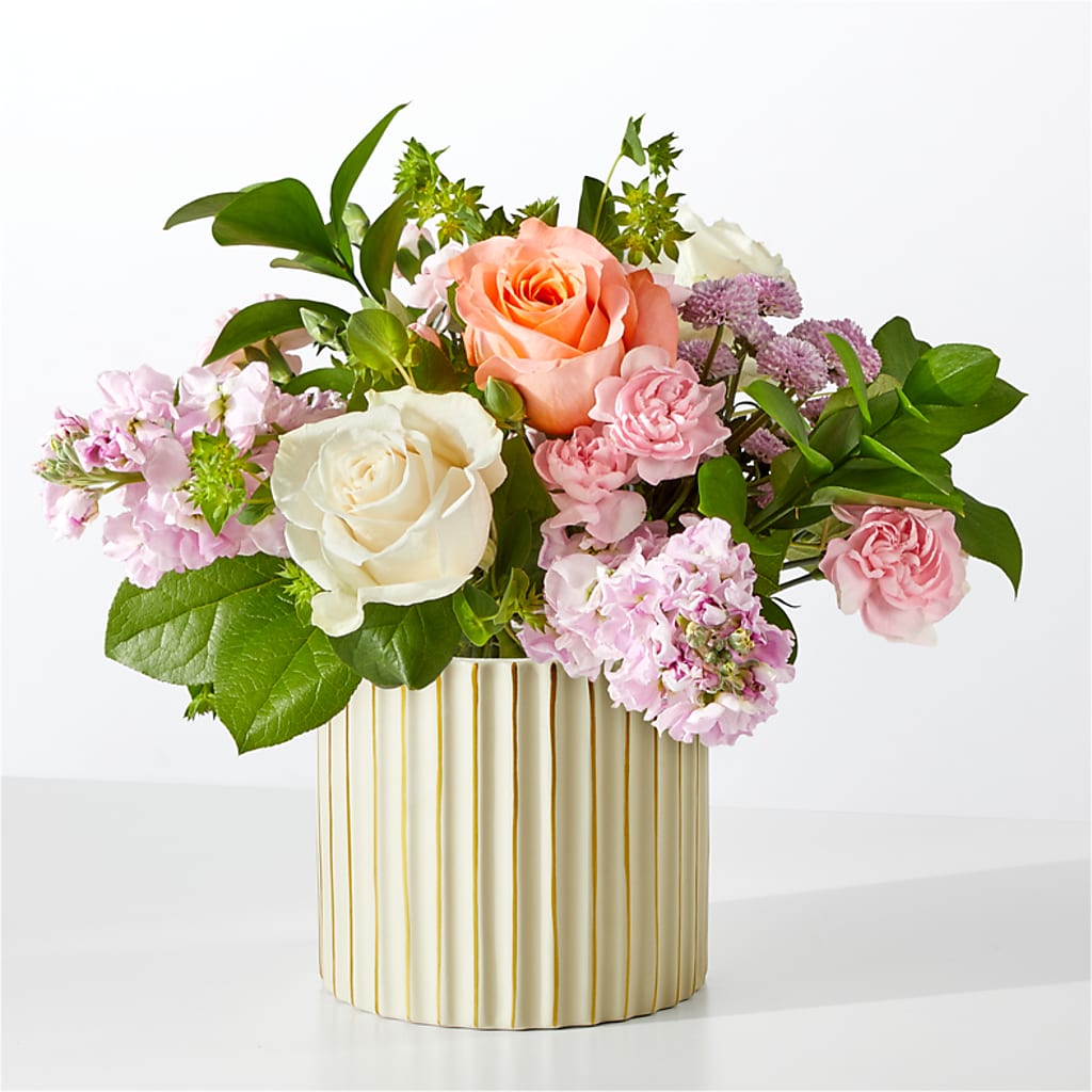 French Market Bouquet with Ivory Vase – Flowers By Roger Inc, Middletown OH