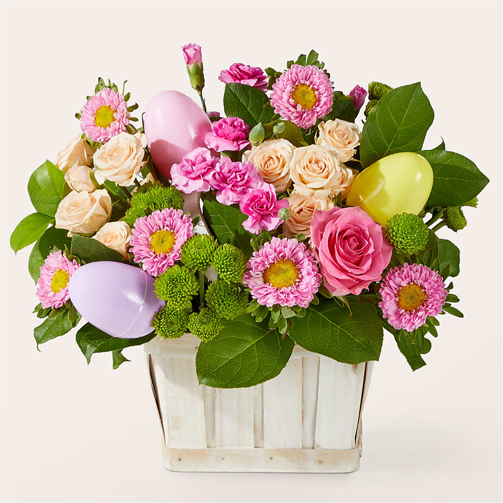 Get Eggcited Basket – Flowers By Roger Inc, Middletown OH