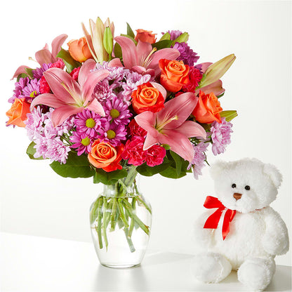 One and Only Bouquet and Bear Bundle –  Flowers By Roger Inc, Middletown OH