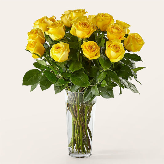 Long Stem Yellow Rose Bouquet –  Flowers By Roger Inc, Middletown OH