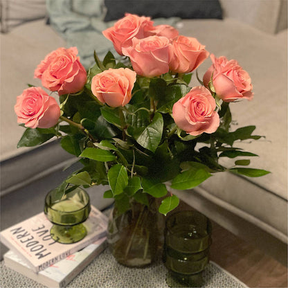 Long Stem Pink Rose Bouquet –  Flowers By Roger Inc, Middletown OH