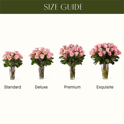 Long Stem Pink Rose Bouquet –  Flowers By Roger Inc, Middletown OH