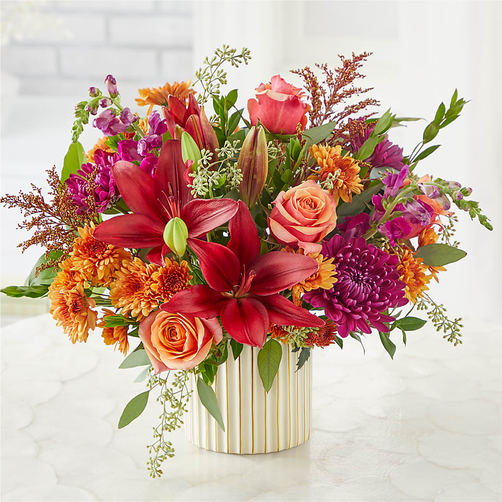 Burgundy Landscape Bouquet –  Flowers By Roger Inc, Middletown OH