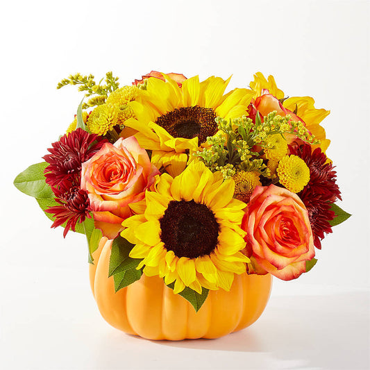 Golden Gourd Pumpkin Bouquet –  Flowers By Roger Inc, Middletown OH