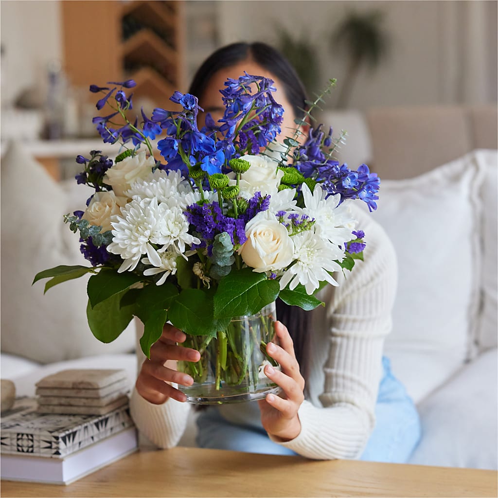Cerulean Waves Bouquet –  Flowers By Roger Inc, Middletown OH