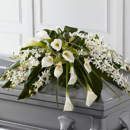 Angel Wings Casket Spray –  Flowers By Roger Inc, Middletown OH