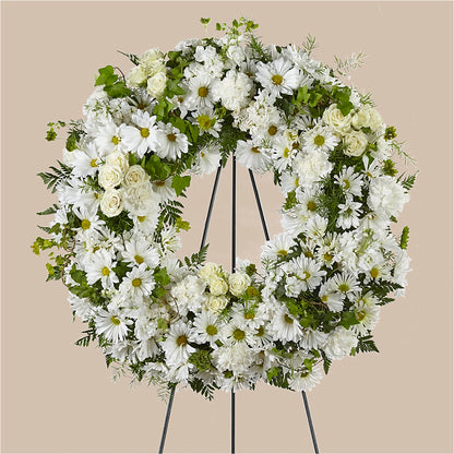 Faithful Wishes Wreath –  Flowers By Roger Inc, Middletown OH