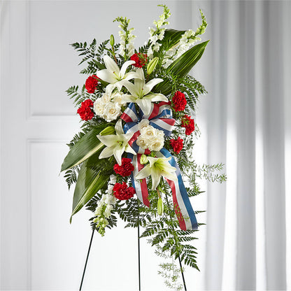 Stars of Life Standing Spray –  Flowers By Roger Inc, Middletown OH