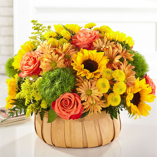 Harvest Sunflower Basket –  Flowers By Roger Inc, Middletown OH