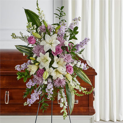 Grateful Hearts Standing Spray –  Flowers By Roger Inc, Middletown OH