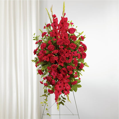 From the Heart Standing Spray –  Flowers By Roger Inc, Middletown OH