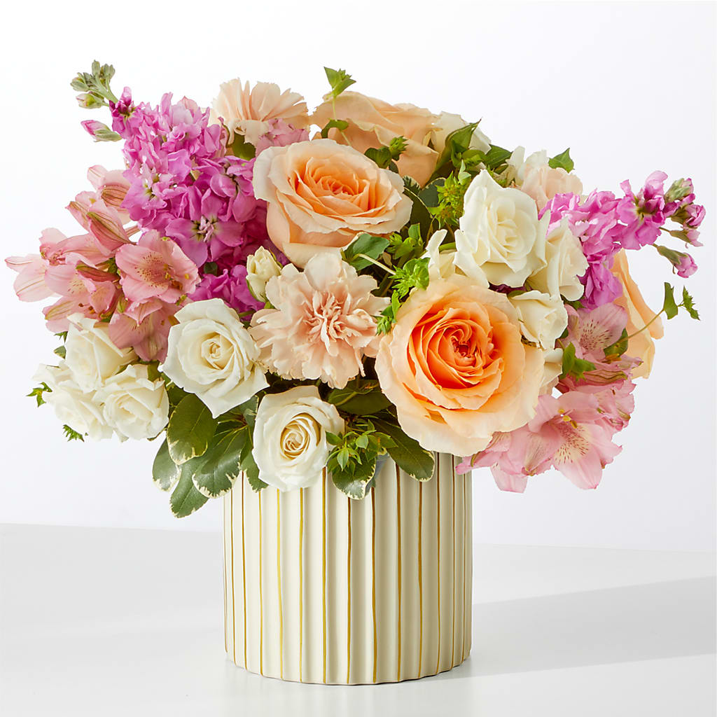 Paradise Bouquet with Ivory Vase –  Flowers By Roger Inc, Middletown OH