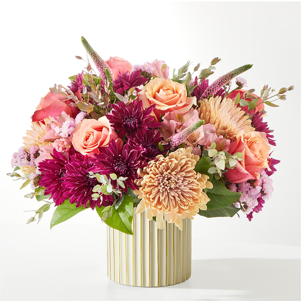 Berry Cobbler Bouquet with Ivory Vase –  Flowers By Roger Inc, Middletown OH